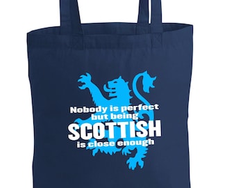 Being Scottish Cotton Tote Bag, Shoulder Bag, Shopping Bag, Scotland Gift, Tote Bag, Scottish Novelty Bag, Reusable Tote Bag
