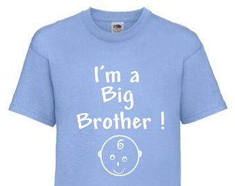 Big Brother T-Shirt - I'm a Big Brother - Baby Announcement Gift