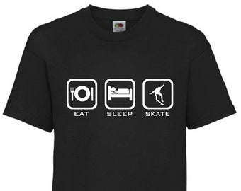 Kids Skateboard Shirt, Eat Sleep Skate T-Shirt, skateboarding gift, skateboarder gift, skateboarder shirt