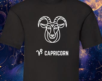 T-shirt du zodiaque Capricorne - Chemise signe astrologique horoscope - Cadeau d'astrologie pour Capricorne - Cadeau d'anniversaire ou de Noël