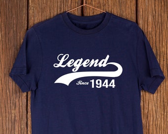 Legend Since 1944 T-Shirt - 80th Birthday Gift, 80th Birthday T-Shirt, 1944 80th Birthday Gift, 80th Birthday Idea, 1944 80th Gift