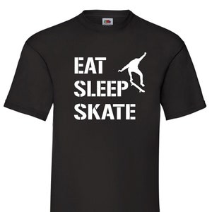 T-shirt enfant Eat Sleep Skate – Cadeau skateur