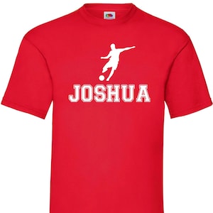 Personalisierte Fußball Kinder T-Shirt, individuelles Fußball Shirt, Fußballspieler Geschenk, Fußballfan Geburtstags- oder Weihnachtsgeschenk