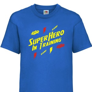 Super Hero in Training Kids T-Shirt – Cool Superhero Comic Fan Shirt, Boys/Girls Birthday Gift