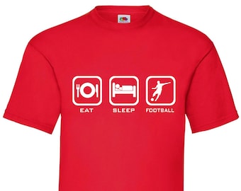 Kids Football Lover Gift, Eat Sleep Football Shirt -  Football Fan - Football Player, Football T-shirt, Footie Fan, birthday gift