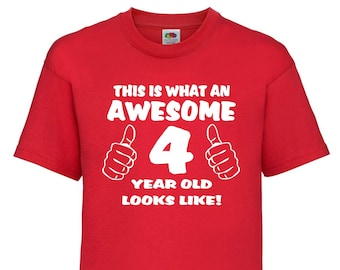 Fantastisk 4-åring T-shirt – 4-årspresent