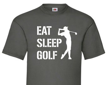 Golfer Shirt, Eat Sleep Golf - Funny Golfer T-Shirt, golf gifts for men, birthday gift for Dad, Father's Day