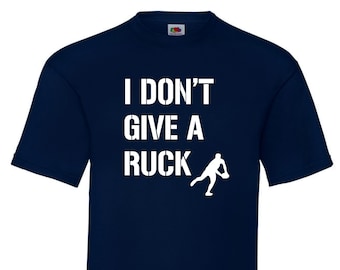 Rugby tshirt, I Don't Give a Ruck, Funny Rugby T-Shirt, gift for rugby coach, gift for him, birthday gift for Dad, Father's Day