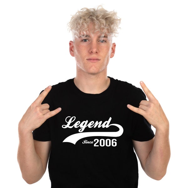 Legend Since 2006 T-Shirt - 18th Birthday Gift, 18th Birthday T-Shirt, Milestone Birthday, 18th Birthday Idea, Special Birthday Gift