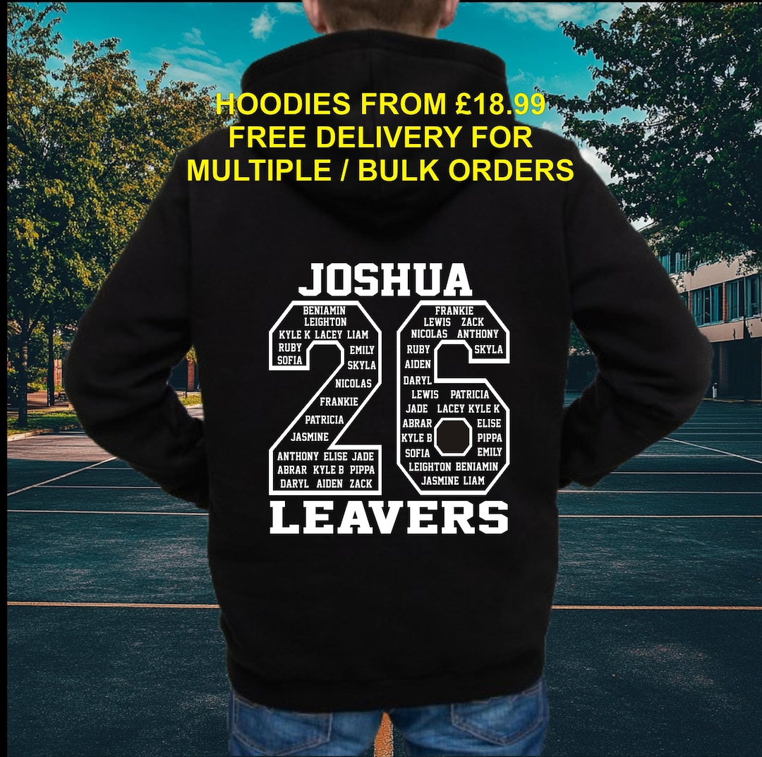 Personalised School Leavers Hoodies 2026 - Primary School Leavers
