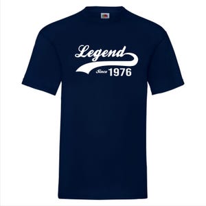 Legend Since 1976 T-Shirt - Perfect 50th Birthday Gift for Men & Women, Vintage 1976 50 Year Old Shirt, Unique 50th Birthday Idea image 8