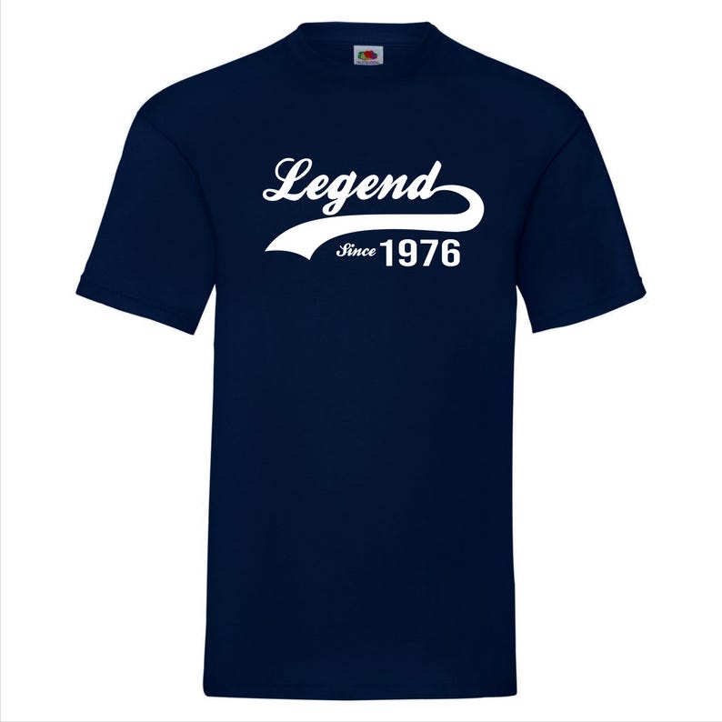 Legend Since 1976 T-Shirt - Perfect 50th Birthday Gift for Men & Women, Vintage 1976 50 Year Old Shirt, Unique 50th Birthday Idea image 8