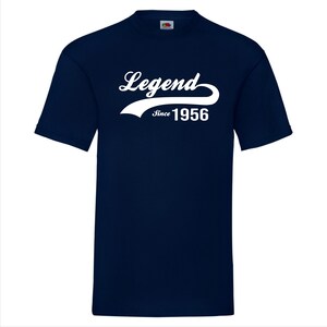 Legend Since 1956 T-Shirt - Classic 70th Birthday Gift for Men & Women, Vintage 1956 70 Year Old Shirt, Unique 70th Birthday Idea image 8
