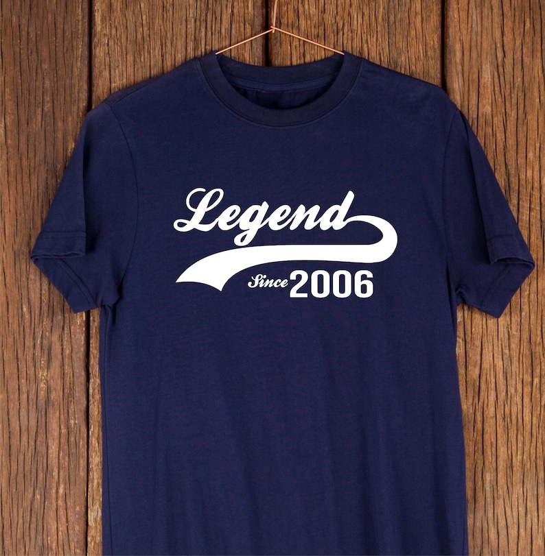 Legend Since 2006 T-Shirt 18th Birthday Gift, 18th Birthday T-Shirt, 2006 18th Birthday Gift, 18th Birthday Idea, 2006 18th Gift image 1