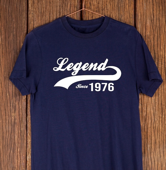 Legend Since 1976 T-Shirt - Perfect 50th Birthday Gift for Men & Women, Vintage 1976 50 Year Old Shirt, Unique 50th Birthday Idea