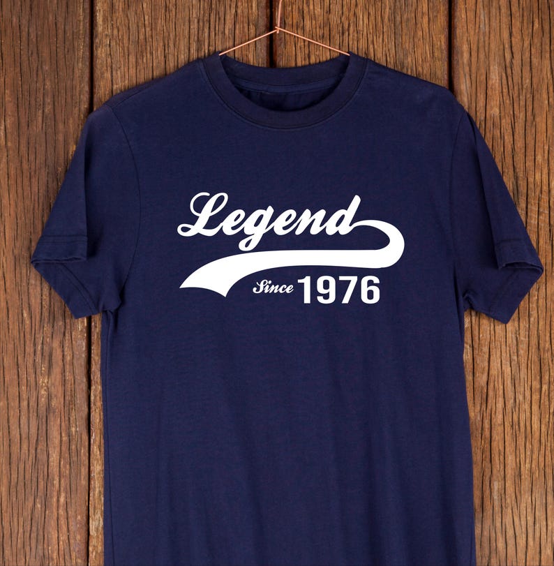 Legend Since 1976 T-Shirt - Perfect 50th Birthday Gift for Men & Women, Vintage 1976 50 Year Old Shirt, Unique 50th Birthday Idea image 1