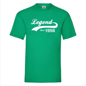 Legend Since 1956 T-Shirt - Classic 70th Birthday Gift for Men & Women, Vintage 1956 70 Year Old Shirt, Unique 70th Birthday Idea image 6