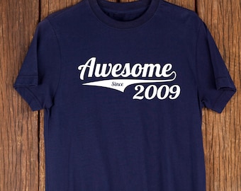 Awesome Since 2009 16th Birthday T-Shirt - Born in 2009 Gift for Boys & Girls, Sweet Sixteen Birthday Idea