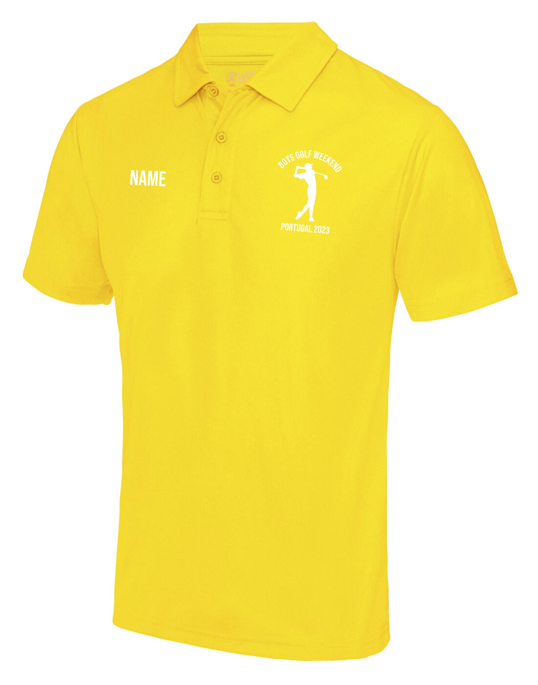 Personalised Golf Shirts, Lightweight neoteric polo shirts for a golf weekend, customised golf top golfing holiday, golf trip, stag do