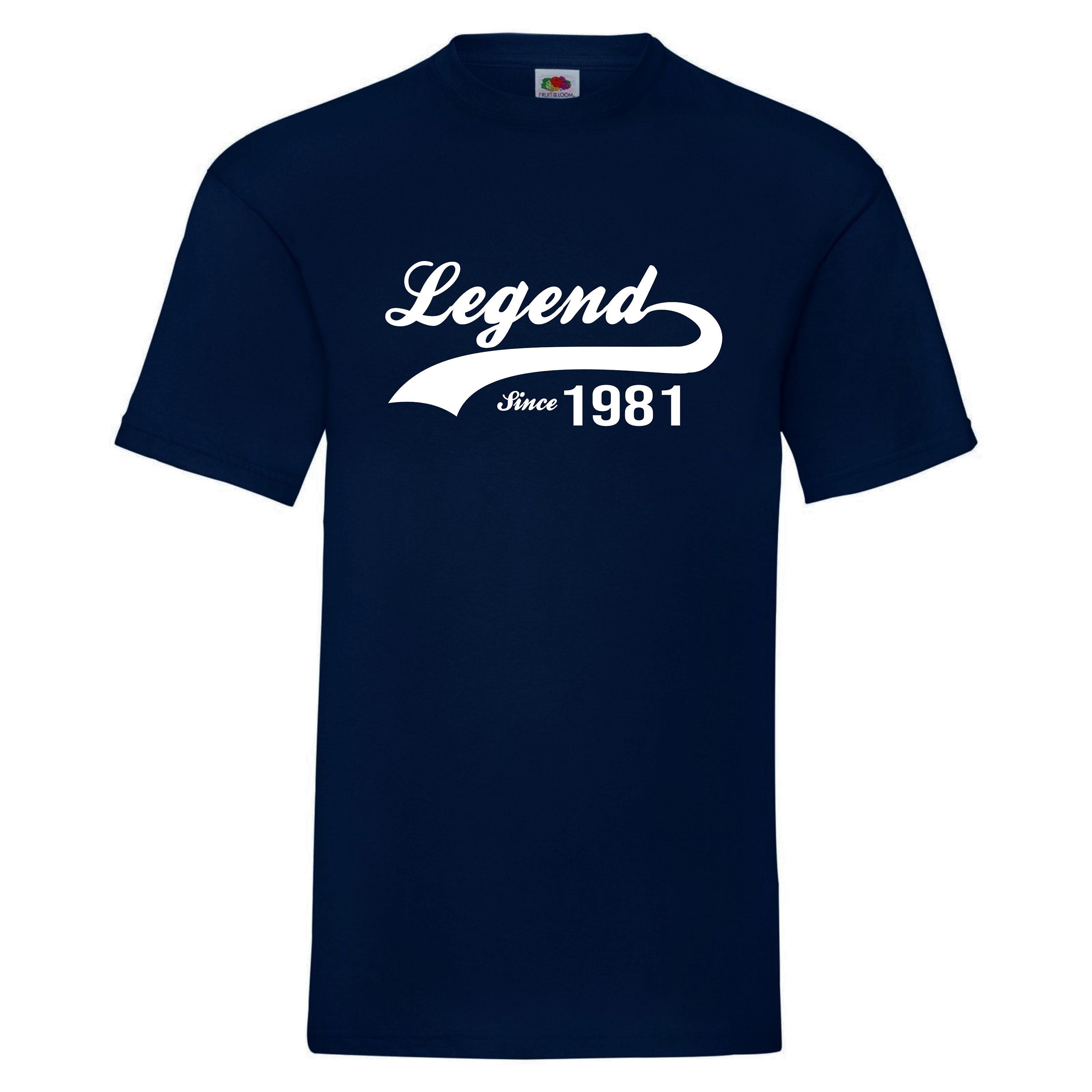 Legend Since 1981 T-Shirt - 40th Birthday Gift, 40th Birthday T-Shirt…