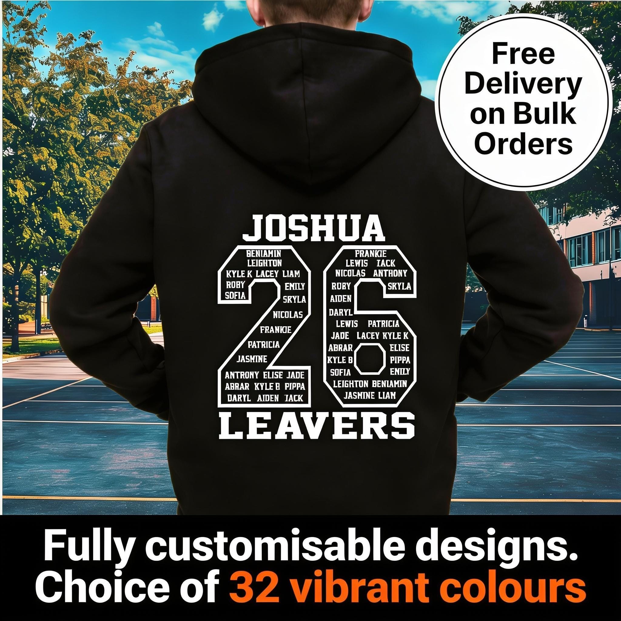 Personalised School Leavers Hoodies 2026 - Primary School Leavers