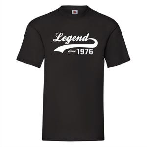 Legend Since 1976 T-Shirt - Perfect 50th Birthday Gift for Men & Women, Vintage 1976 50 Year Old Shirt, Unique 50th Birthday Idea image 2