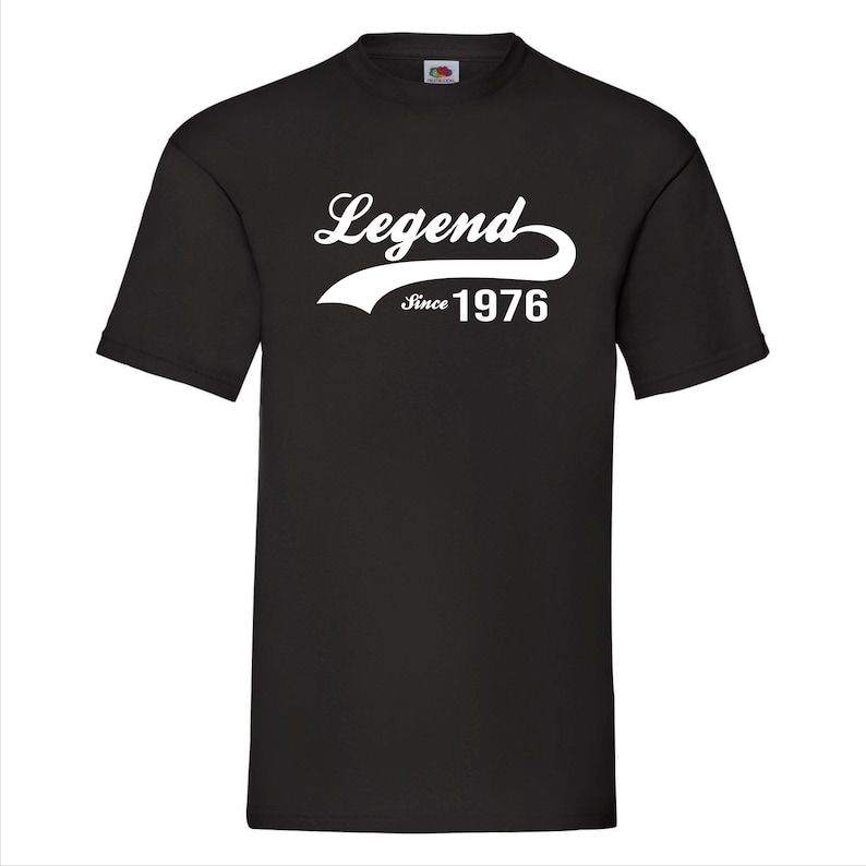 Legend Since 1976 T-Shirt - Perfect 50th Birthday Gift for Men & Women, Vintage 1976 50 Year Old Shirt, Unique 50th Birthday Idea image 2