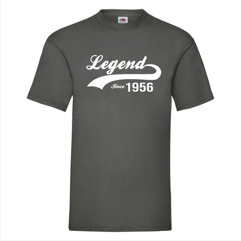 Legend Since 1956 T-Shirt - Classic 70th Birthday Gift for Men & Women, Vintage 1956 70 Year Old Shirt, Unique 70th Birthday Idea image 7