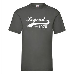 Legend Since 1976 T-Shirt - Perfect 50th Birthday Gift for Men & Women, Vintage 1976 50 Year Old Shirt, Unique 50th Birthday Idea image 7
