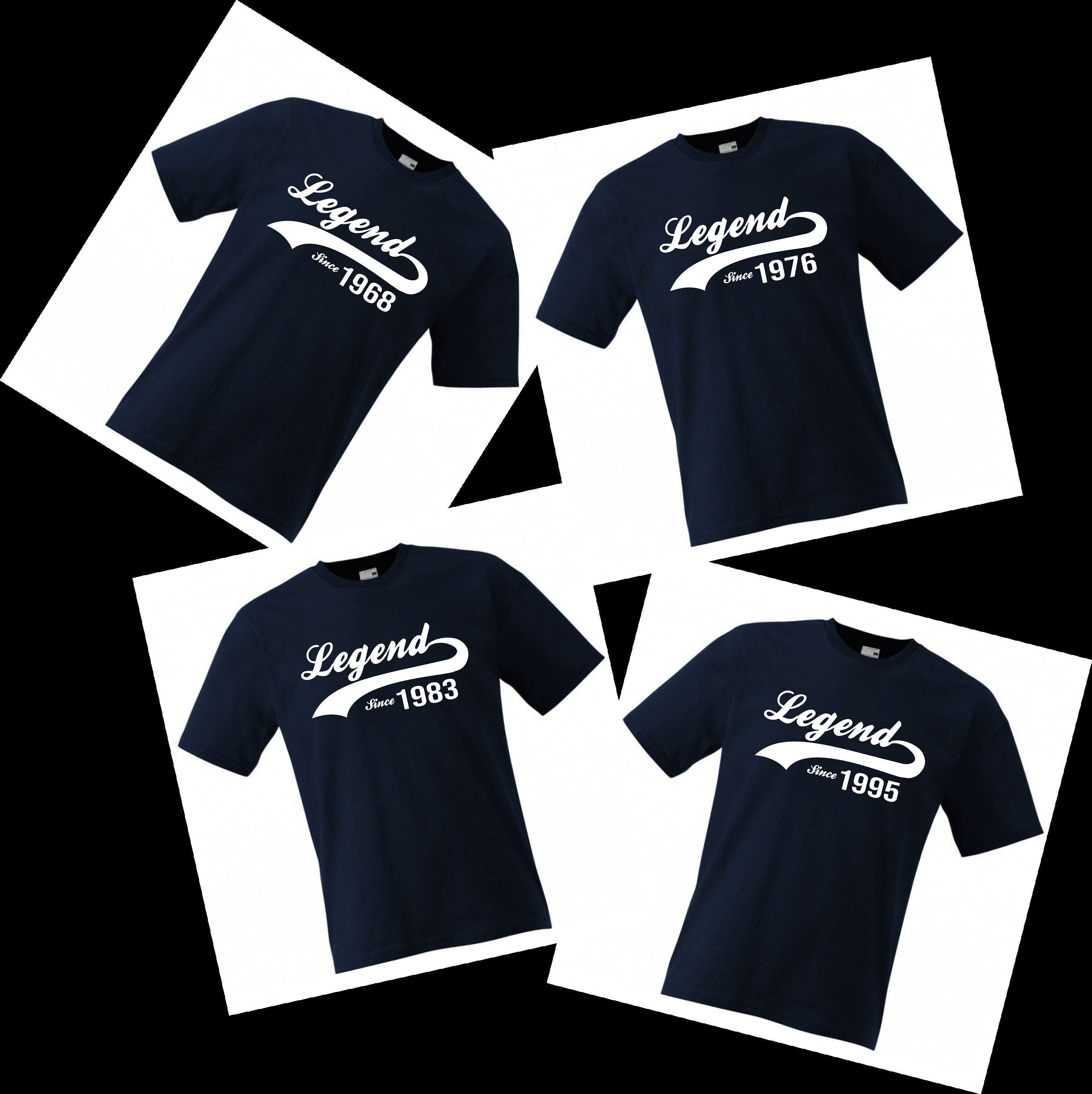 Custom 'The One The Only The Legend' Personalized T-Shirt For Men – Choose Name, X-Large Black