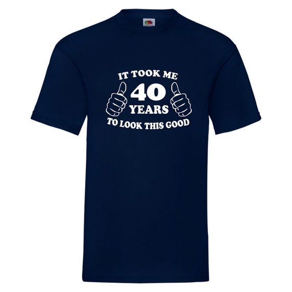Tee-shirt anniversaire 40 ans homme, beau