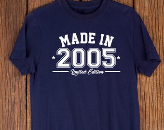 Koszulka z okazji 21. urodzin 2005 – bawełniana koszulka w stylu vintage z limitowanej edycji