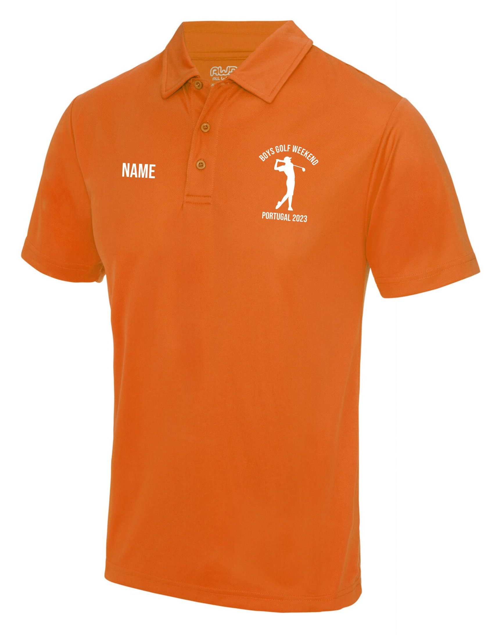 Personalised Golf Shirts, Lightweight neoteric polo shirts for a golf weekend, customised golf top golfing holiday, golf trip, stag do