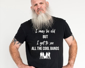 Cooles Bands T-Shirt - Musik-Liebhaber-Geschenk, altes Rocker-T-Shirt