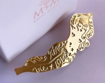 Goddess jewel pin on the front side, Adolie Day x Marine Mistake collaboration