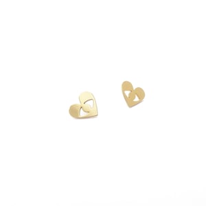 Golden Corazon earrings with fine 24 carat gold