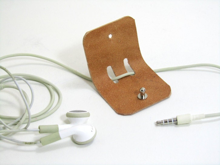 Cable organizer, Personalized Initial, leather cable tidies, Cable Winder, USB, Earphone holder,Stocking filler, mother&#39;s day gift,   kids