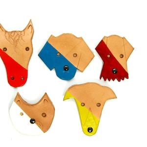 Recycled leather animal brooch, animal brooch, gift, cat brooch, dog brooch, bear brooch, horse brooch, kids gift, her gift, mother&#39;s day
