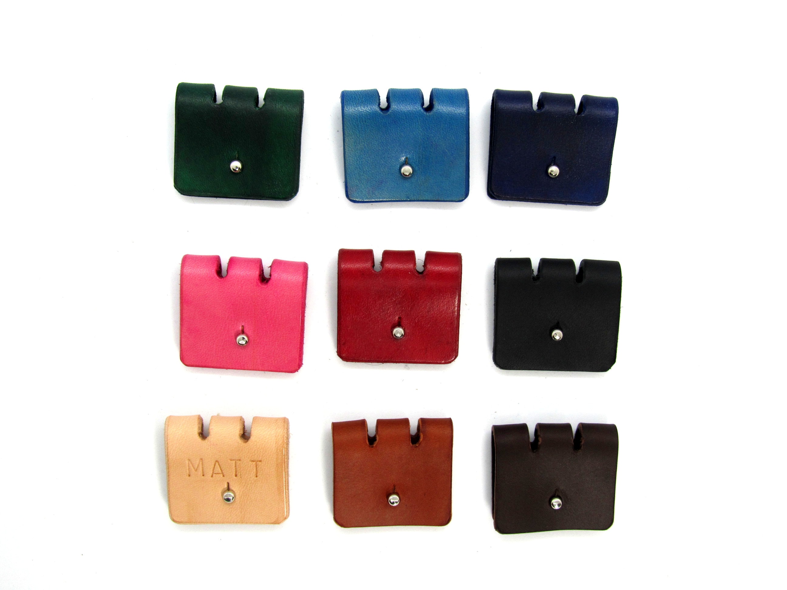 Cable organizer, Personalized Initial, leather cable tidies, Cable Winder, USB, Earphone holder,Stocking filler, mother&#39;s day gift,   kids