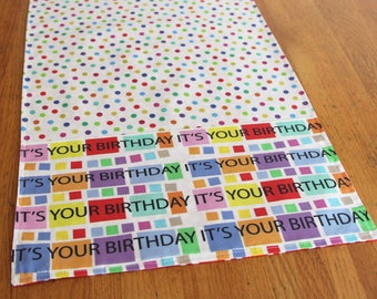Happy Birthday Table Runner