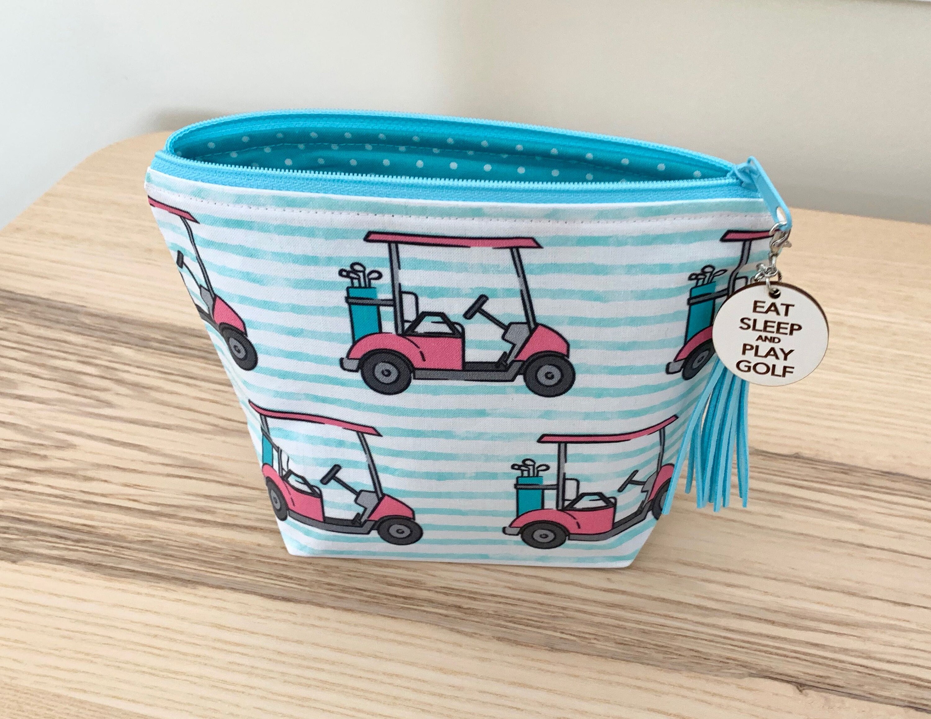 Golf Lovers Makeup Bag Golf Cosmetic Bag Golf Lovers Gift Free Etsy.de