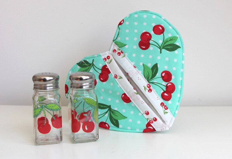 Cherries Salt and Pepper Shakers Boho Style Salt and Pepper Shakers Free Shipping