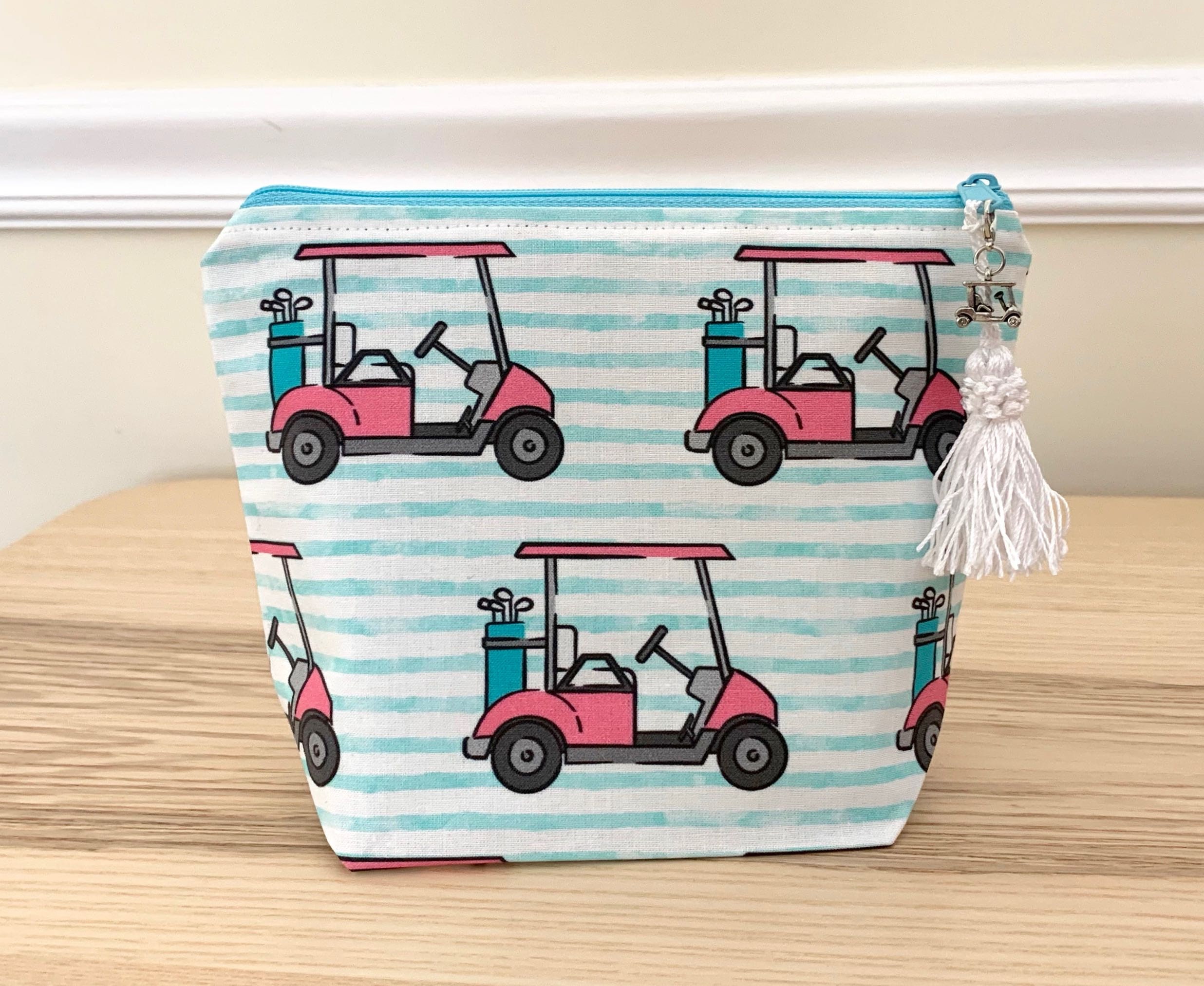 Golf Lovers Makeup Bag Golf Cosmetic Bag Golf Lovers Gift Free Etsy