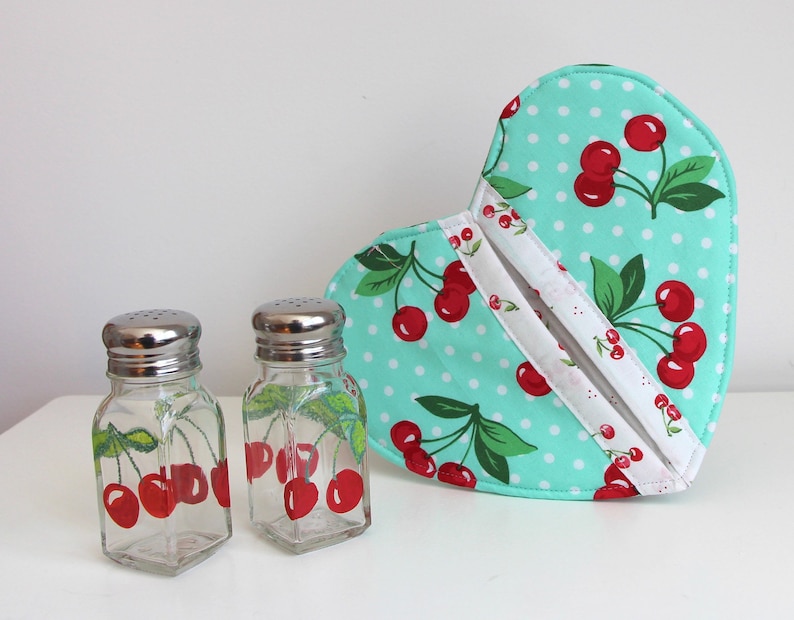 Cherries Salt and Pepper Shakers Boho Style Salt and Pepper Shakers Free Shipping