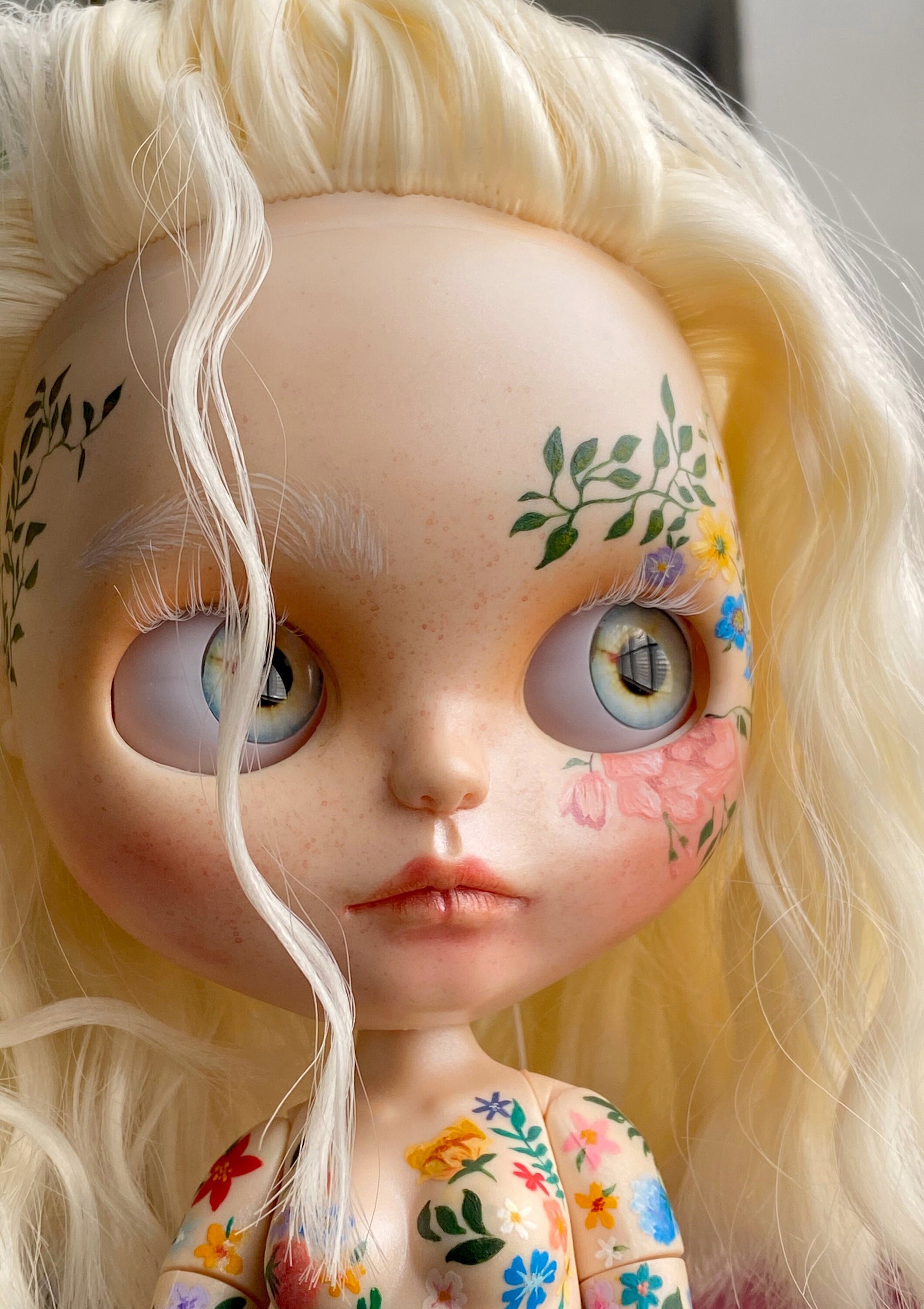 Mary Spring Blossom blythe Doll personalizzata OOAK