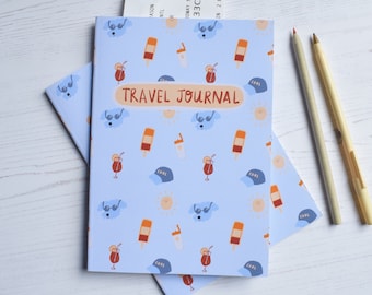 Travel Journal Notebook - Summer Fun Patterned Planner