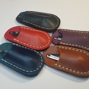 Leather nail clipper case/pouch nail clipper holder unique gift