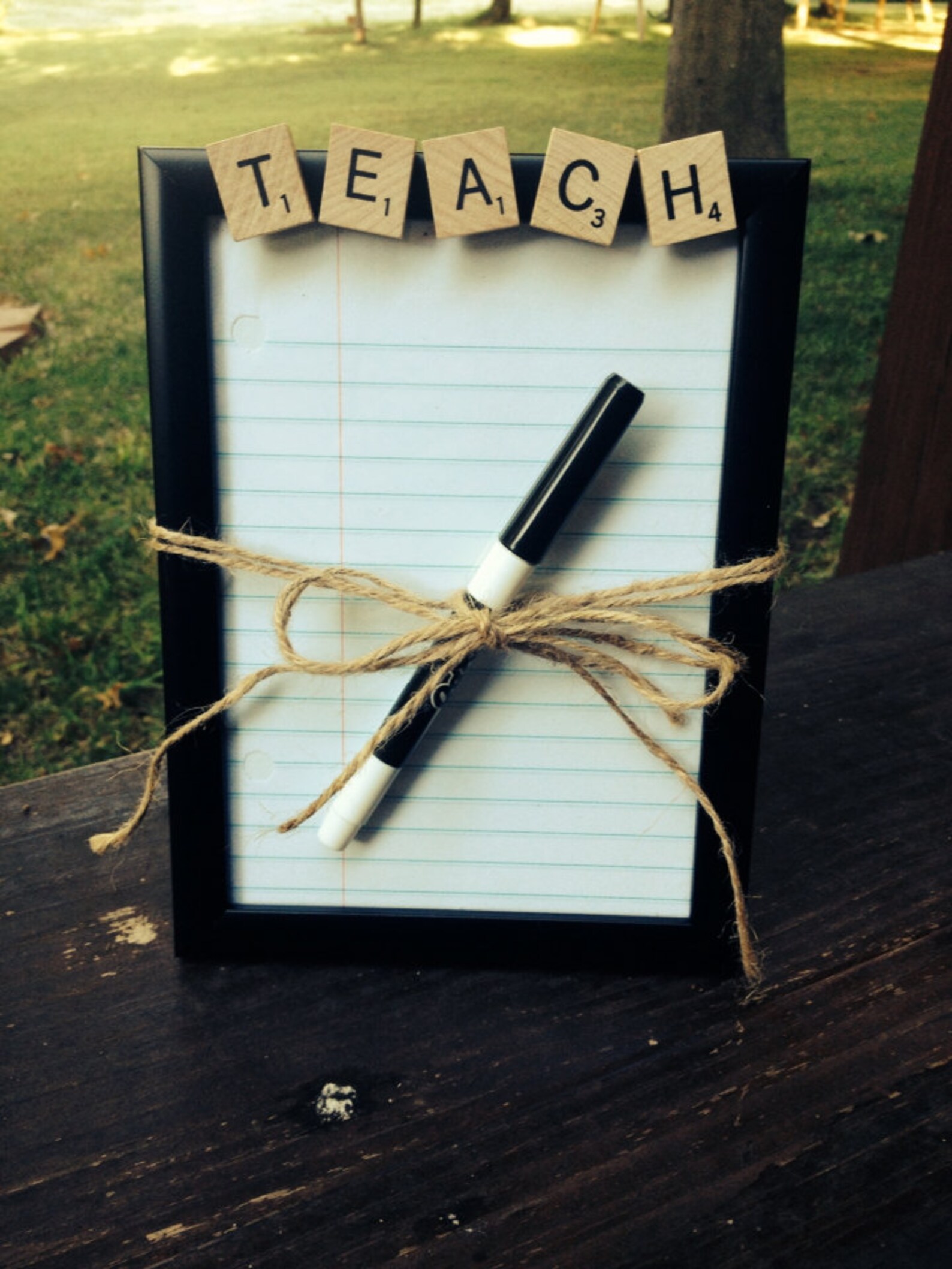 Teacher Gift Dry Erase Message Board 5x7 Personalized Gift Etsy