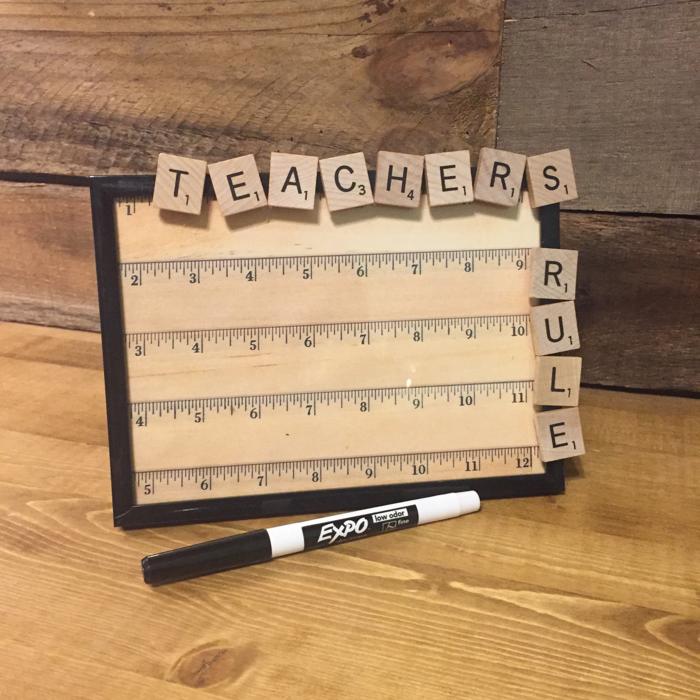 Teacher Gift Dry Erase Message Board 5x7 Personalized Gift