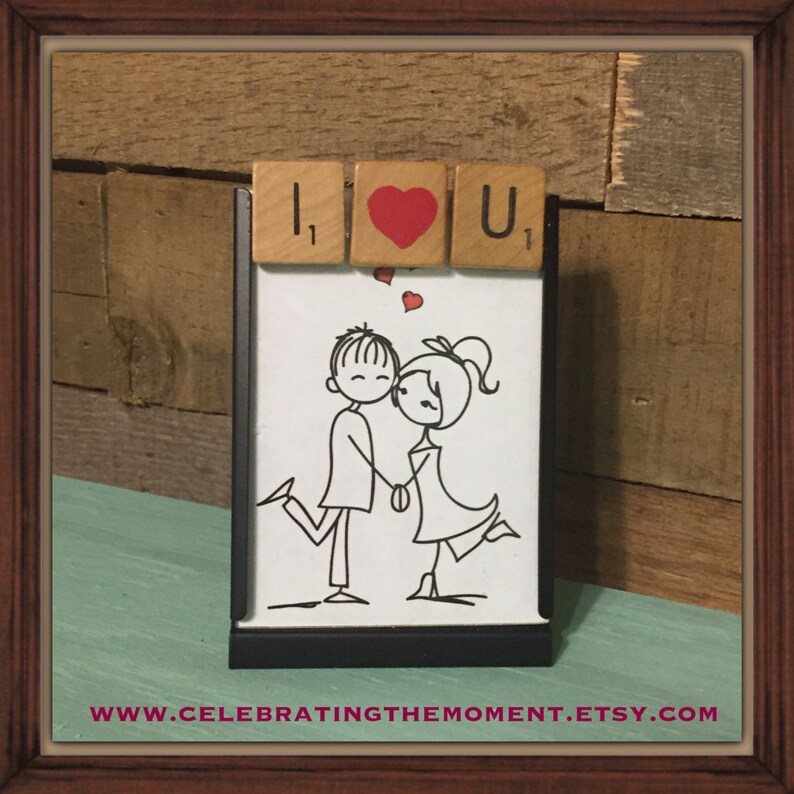 I Love You Frame Anniversary Gift Hearts Girlfriend Image 0
